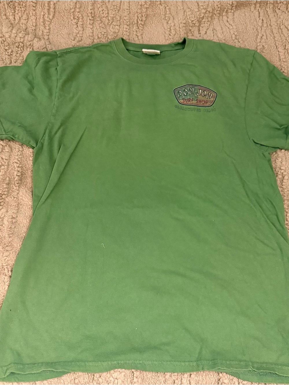 Ron Jon Surf Shop Green Logo Tee Size: M